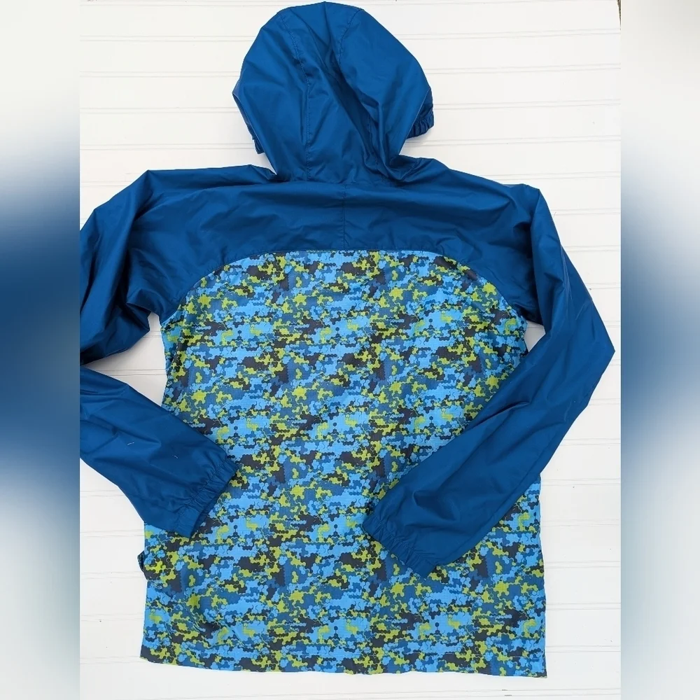 Lands' End Blue Rain Jacket
